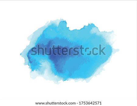 abstract blue watercolor painting background