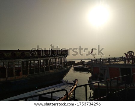 This pic was also from a ganga river,varanasi,india.The sun is look so wonderfull & give good reflaction in ship or water.