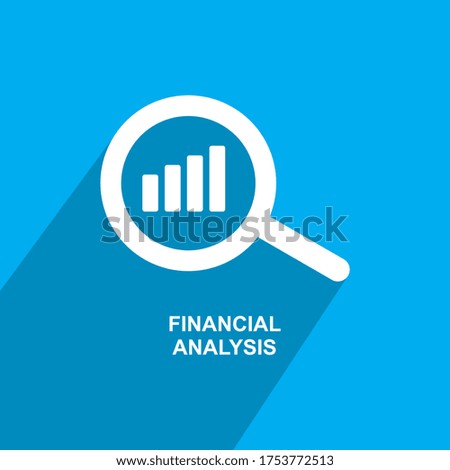 Business icon vector , Financial analysis icon