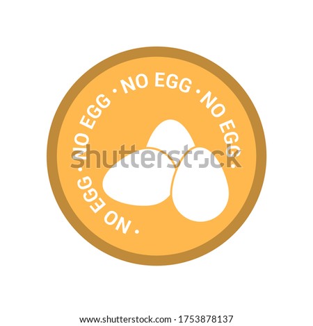 Food icon. Image does not contain eggs. Allergen icon.