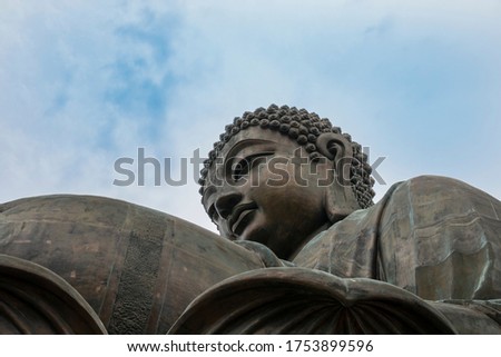Tian Tan Big Buddha  statue on Lantau Island, Hong Kong