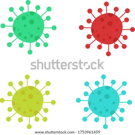 Coronavirus Vector Illustration in flat design COVID-19