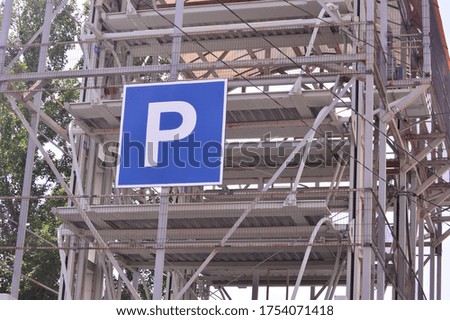 Structural elements of the above-ground car parking