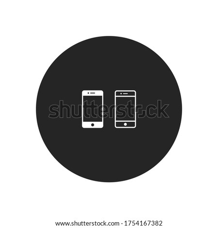 Smartphone icon vector. Mobile phone sign
