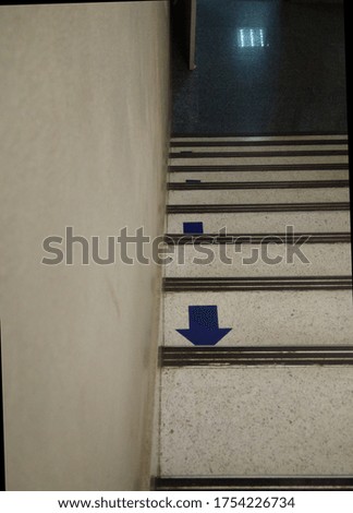 The stairs in the hospital