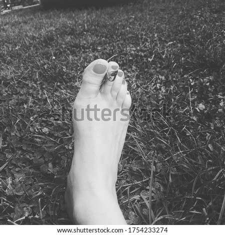 Feet pictures with whatever you need.