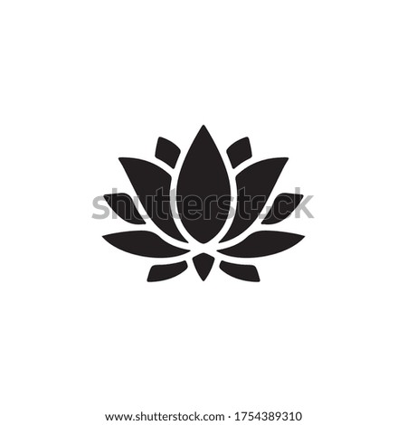 Lotus Blossoms Icon In Trendy Design Vector Eps 10