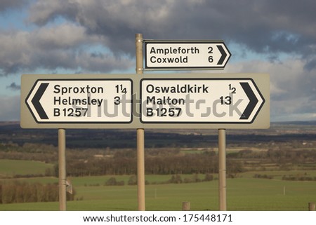 Yorkshire road sign 