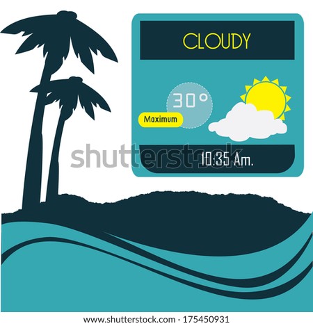 weather design over white  background vector illustration 