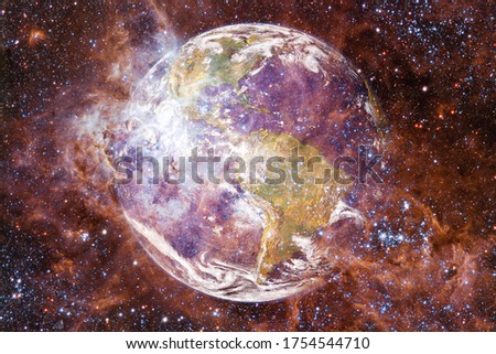Earth. Solar system. Awesome print for wallpaper. Elements of this image furnished by NASA.