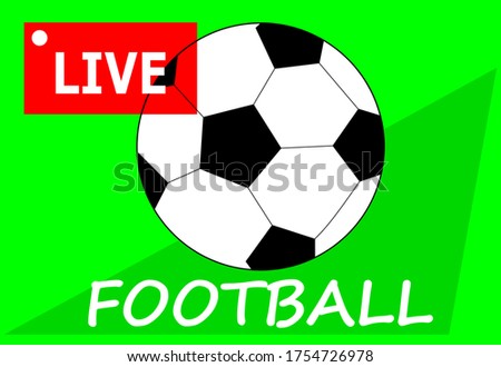 Live football icons are used for live TV and web pages.