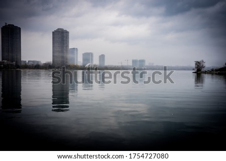 Humber Bay in a misty spring day
