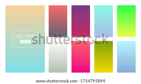 Abstract backgrounds in gradient tones. Vector illustration
