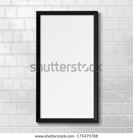 Realistic picture frame. Perfect for your presentations. Vector illustration