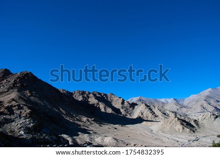 natural landscape near khardungla leh ladakh india