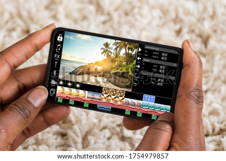 Editing Videos On Mobile Phone Using Video Editor App