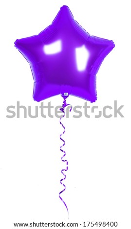 foil balloon of Purple star