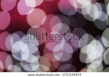 Light from LED bulb to Beautiful bokeh background