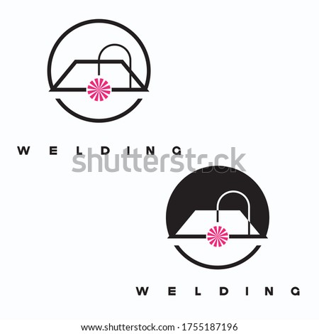 
illustration consisting of an image of a welded structure in the form of a symbol or logo