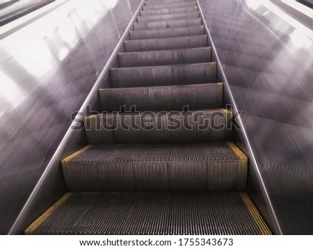     Kiev city metro.  Escalator to transfer people to work and  leisure
  time.  You can go up or down. 