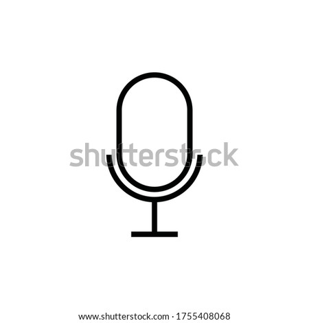 microphone icon vector sign symbol isolated