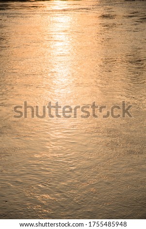 Watermark pictures of the river in the evening
