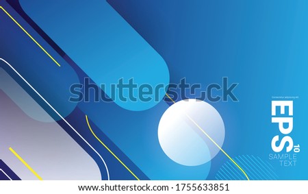 Abstract Rounded Shapes Gradient Modern Background. Minimalist Creative Design Concept.