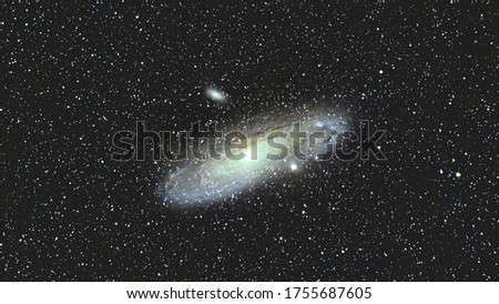 long exposure photography of Andromeda Galaxy