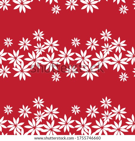 Christmas Red Holiday seamless pattern background for website graphics, fashion textiles