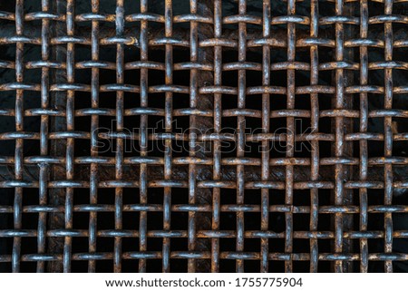 old grid metal a texture perfect background