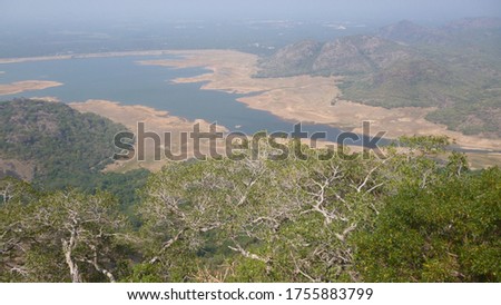 Aliyar dam Reservoir veiw in Anamalai Veiw point