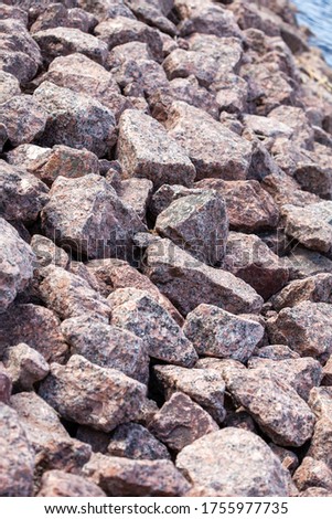 A pile of rocks. High quality photo