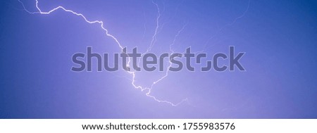 Cloud-to-Cloud Lightning over Germany during a thunderstorm