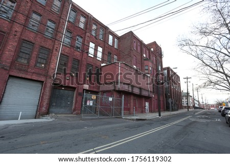 These are photos of urban streets in New Jersey. Royalty-Free Stock Photo #1756119302
