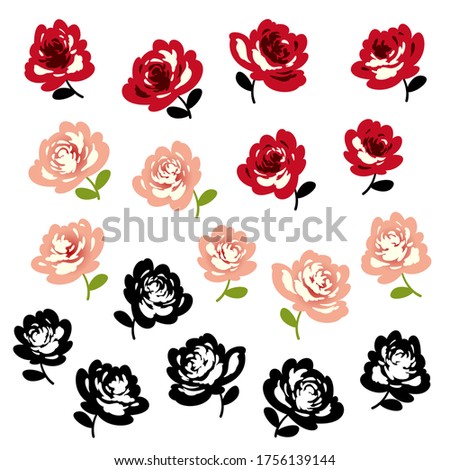 Flower vector illustration material abstract beautifully,