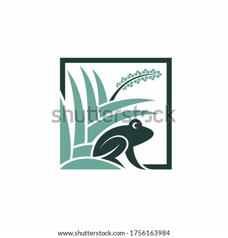 frog with orchids vector, frog and orchids vector
