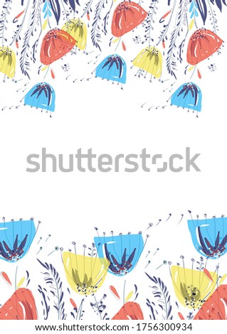seamless background with a summer flowers. Summer backgrond