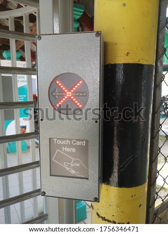 Card Access System (CACS) showing no entry