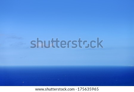 Blue Hawaii Ocean - sea with an airplane