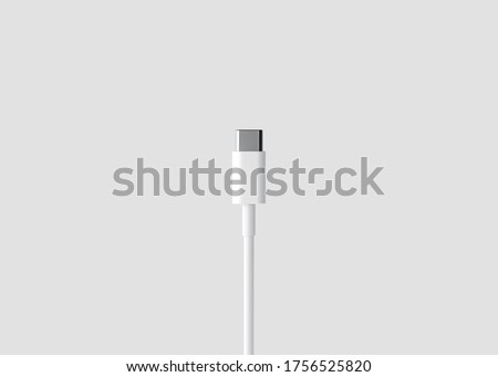 USB TYPE C Port Cable Royalty-Free Stock Photo #1756525820