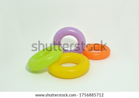 childs toy isolated in white background
