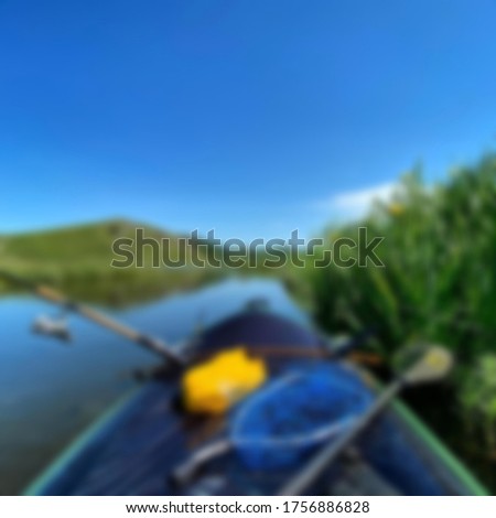 Beautiful landscape with blue sky seen.blurry background.
