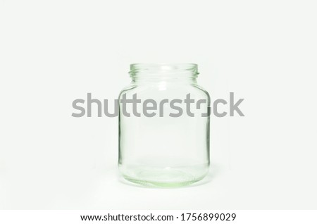 Empty bottle isolated on a white background