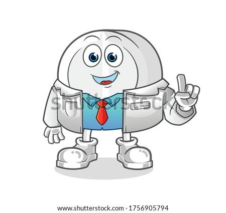 doctor medicine cartoon. mascot vector illustration