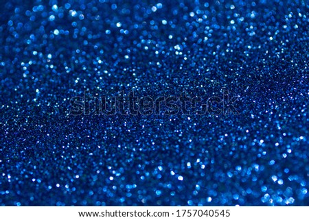 Shimmering blue glitter texture background
