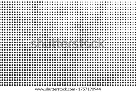 Grunge halftone vector background. Halftone dots vector texture.  Gradient halftone dots background in pop art style. Black and white pattern texture. Ink Print Distress Background . 