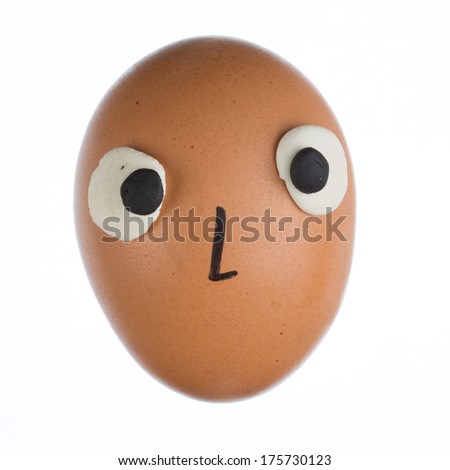 Funny egg face