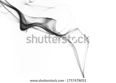 Abstract colorful smoke texture background on white background
