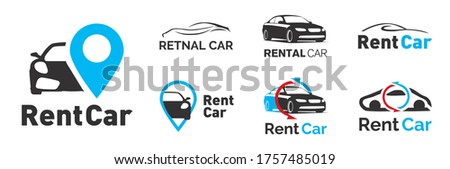 Vector logo for a car rental company Royalty-Free Stock Photo #1757485019