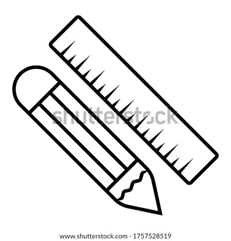 Vector drawing instrument icon illustration